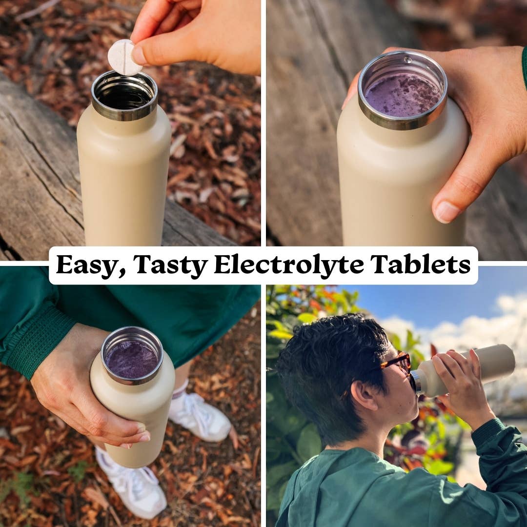 Hydration Tablets: Natural LEMON-LIME Electrolyte Tablets