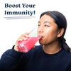 STRAWBERRY & LEMON Immune Support Tablets + Display