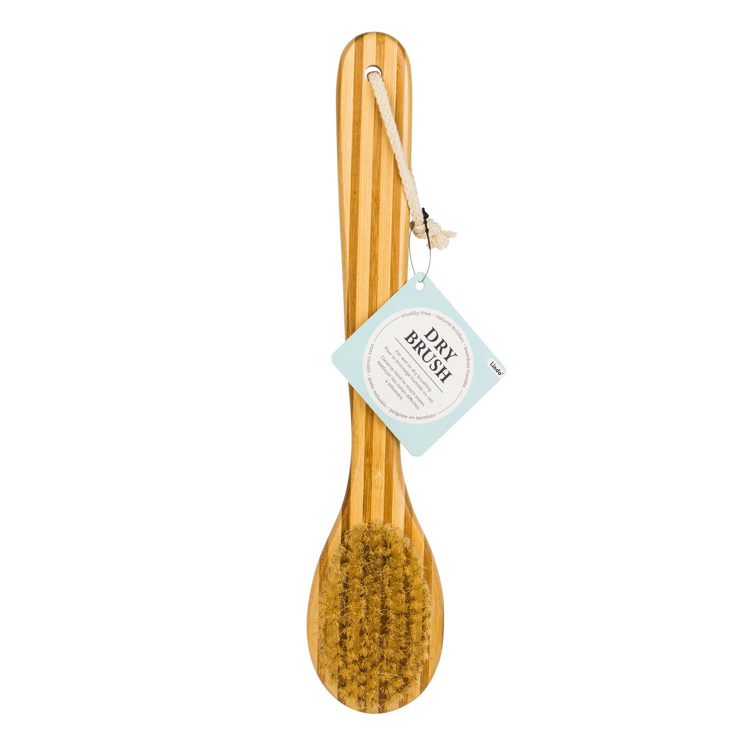 Bamboo Dry Brush with Long Handles